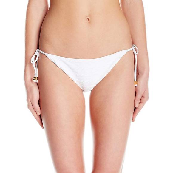 NEW SHOSHANNA cable string bikini bottom in white - Picture 1 of 2